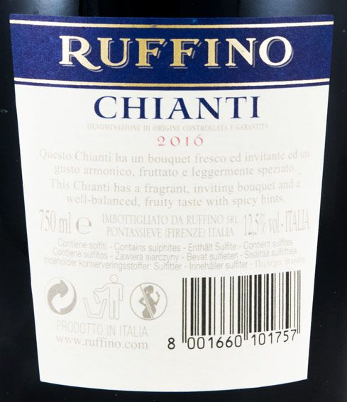 2016 Ruffino Chianti tinto