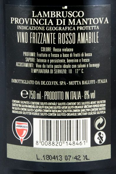 Lambrusco Sorbello red