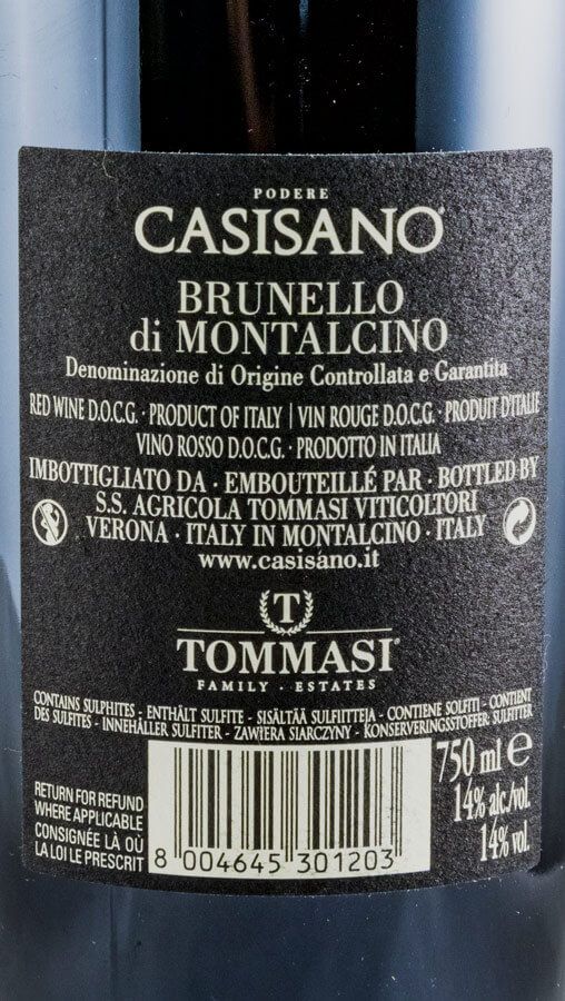 2012 Casisano Brunello di Montalcino tinto