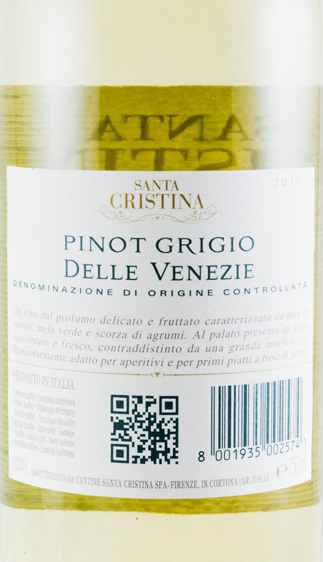 2017 Santa Cristina Pinot Grigio branco