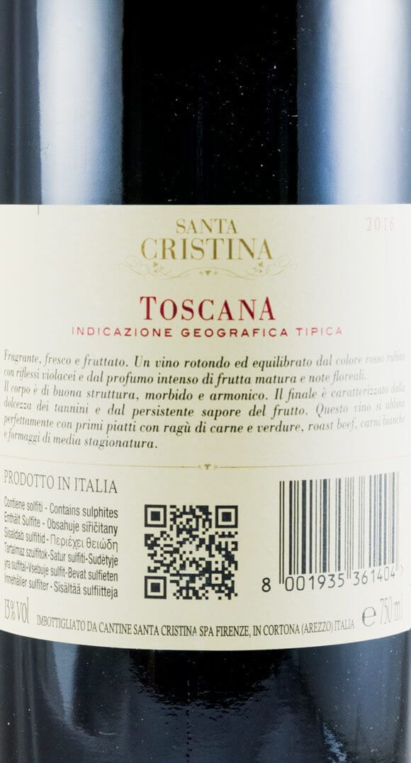 2016 Santa Cristina Toscana red