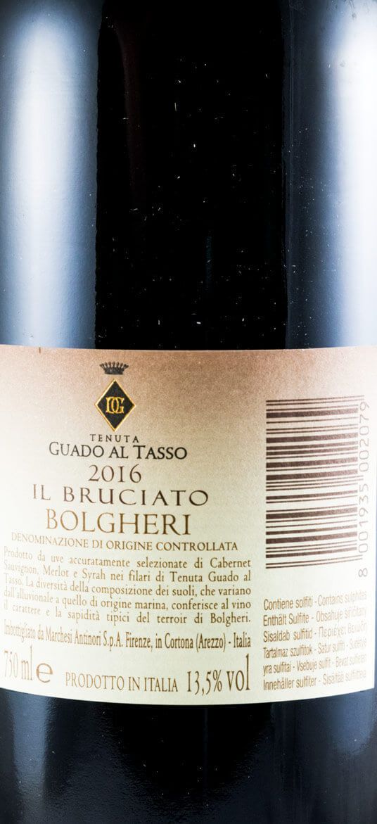 2016 Tenuta Guado al Tasso Il Bruciato Bolgheri tinto
