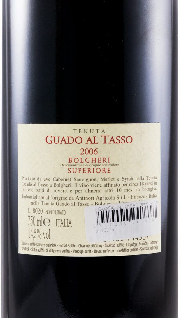 2006 Tenuta Guado al Tasso Bolgheri Superiore tinto