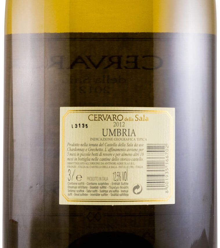 2012 Castello della Sala Cervaro della Sala branco 3L