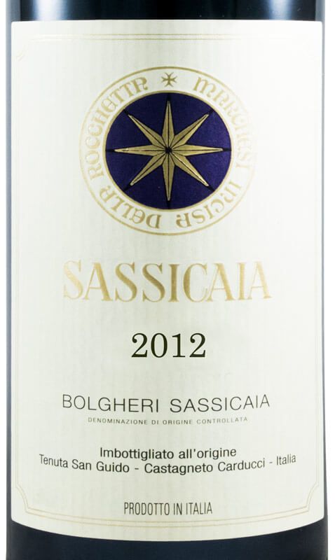 2012 Tenuta San Guido Sassicaia Bolgheri tinto 3L