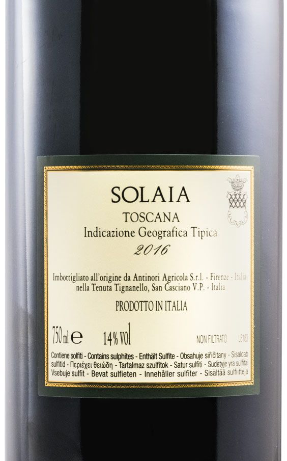 2016 Solaia tinto