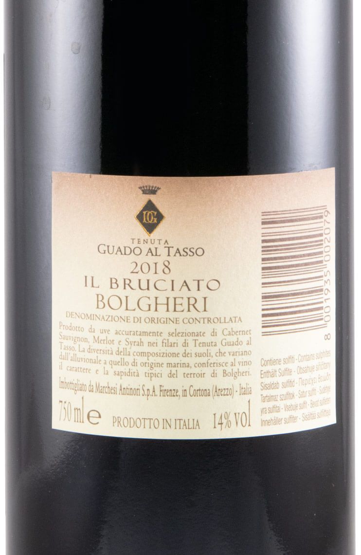 2018 Tenuta Guado al Tasso Il Bruciato Bolgheri tinto