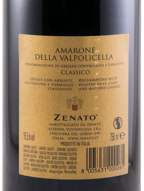 2015 Zenato Amarone della Valpolicella Classico tinto