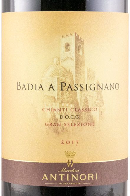 2017 Badia a Passignano Chianti Classico Gran Selezione red
