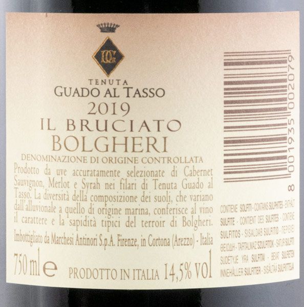 2019 Tenuta Guado al Tasso Il Bruciato Bolgheri tinto
