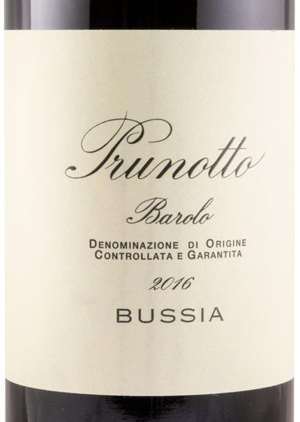 2016 Prunotto Bussia Barolo red