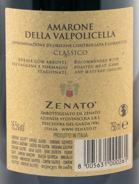 2016 Zenato Amarone della Valpolicella Classico red