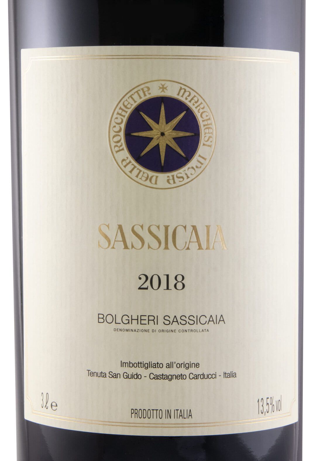 2018 Tenuta San Guido Sassicaia Bolgheri tinto 3L