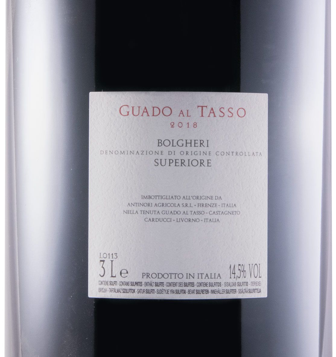 2018 Tenuta Guado al Tasso Bolgheri Superiore tinto 3L