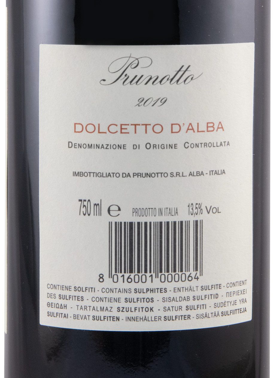 2019 Prunotto Dolceto d'Alba red