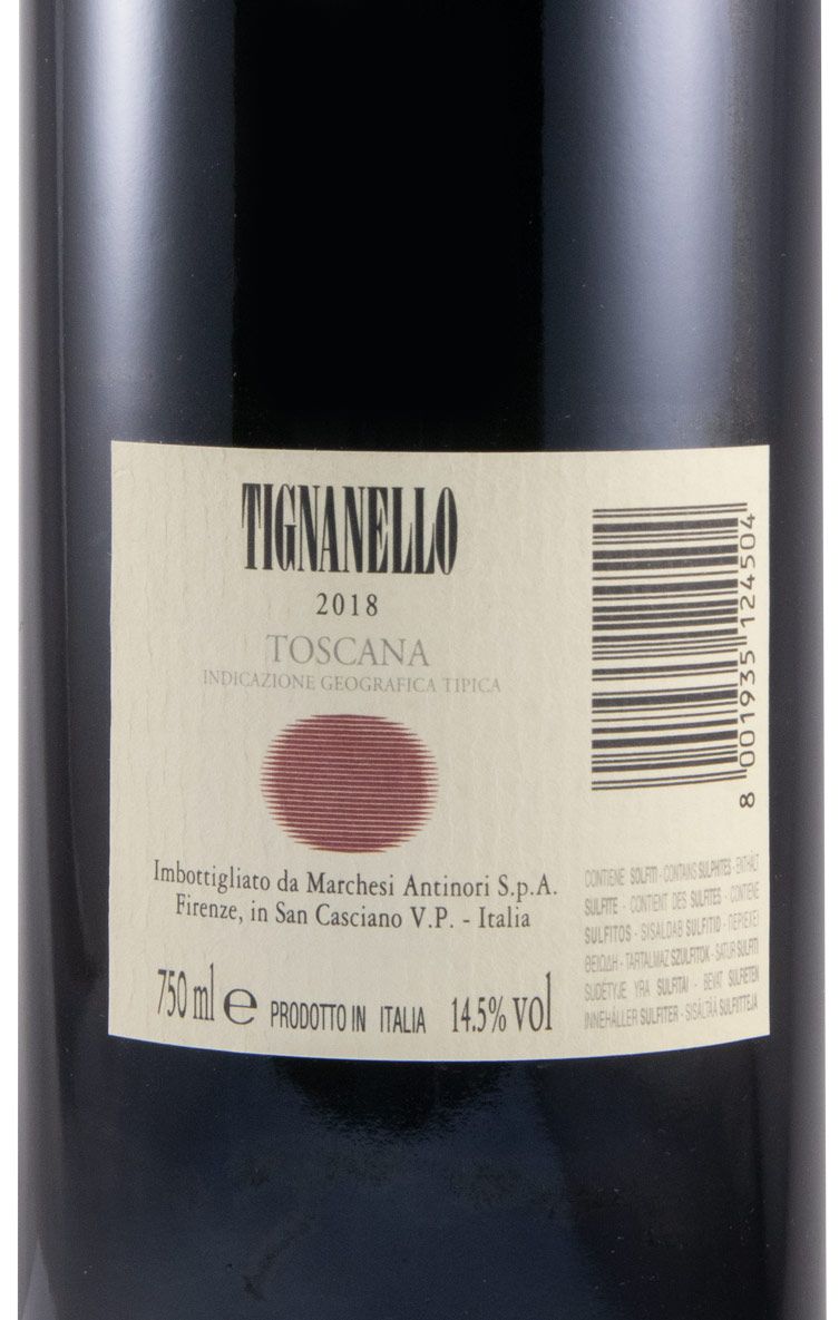 2018 Tignanello red