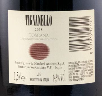 2018 Tignanello red 1.5L