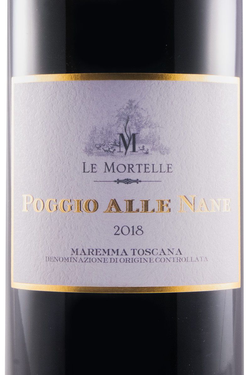 2018 Le Mortelle Poggio alle Nane Maremma Toscana tinto
