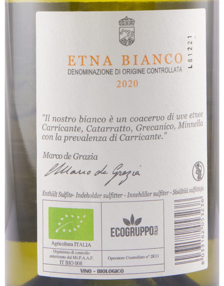 2020 Tenuta delle Terre Nere Etna Sicilia biológico branco