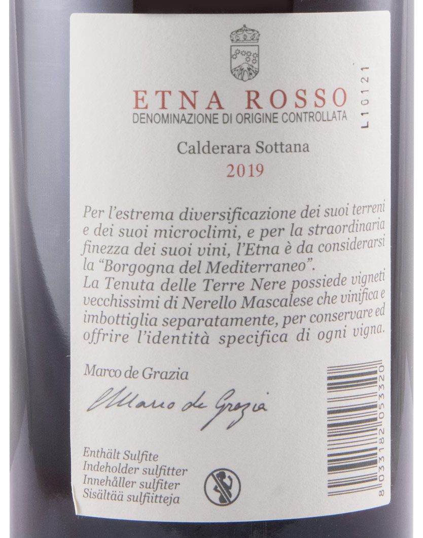 2019 Tenuta delle Terre Nere Etna Calderara Sottana Sicilia tinto