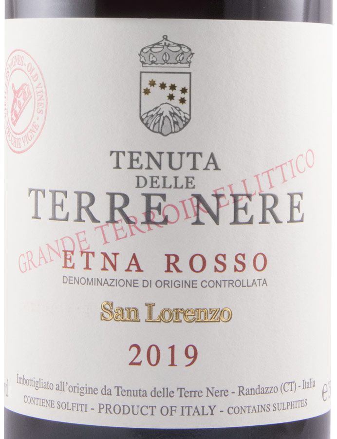 2019 Tenuta delle Terre Nere Etna San Lorenzo Sicilia tinto