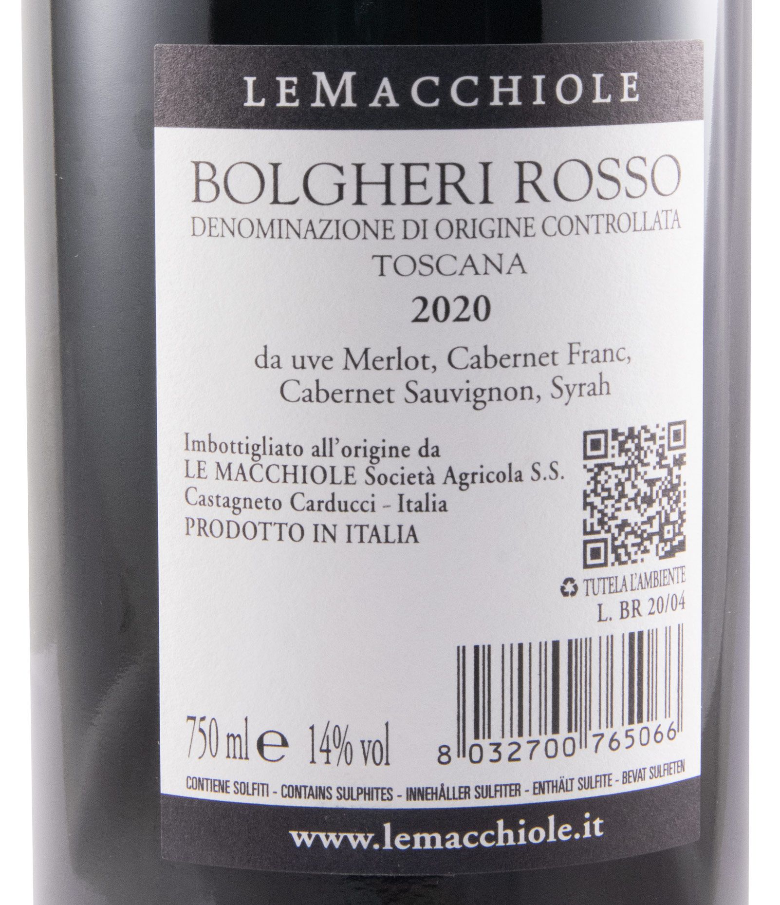 2020 Le Macchiole Bolgheri Rosso tinto