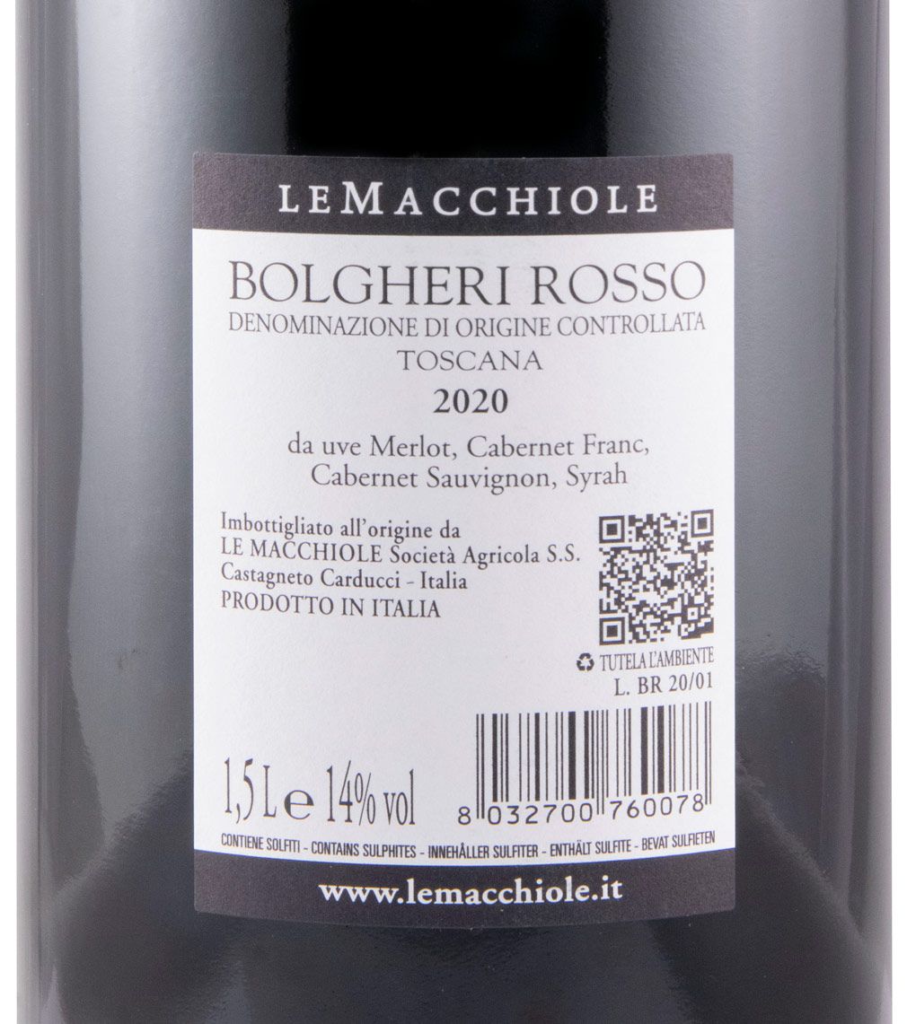 2020 Le Macchiole Bolgheri Rosso tinto 1,5L