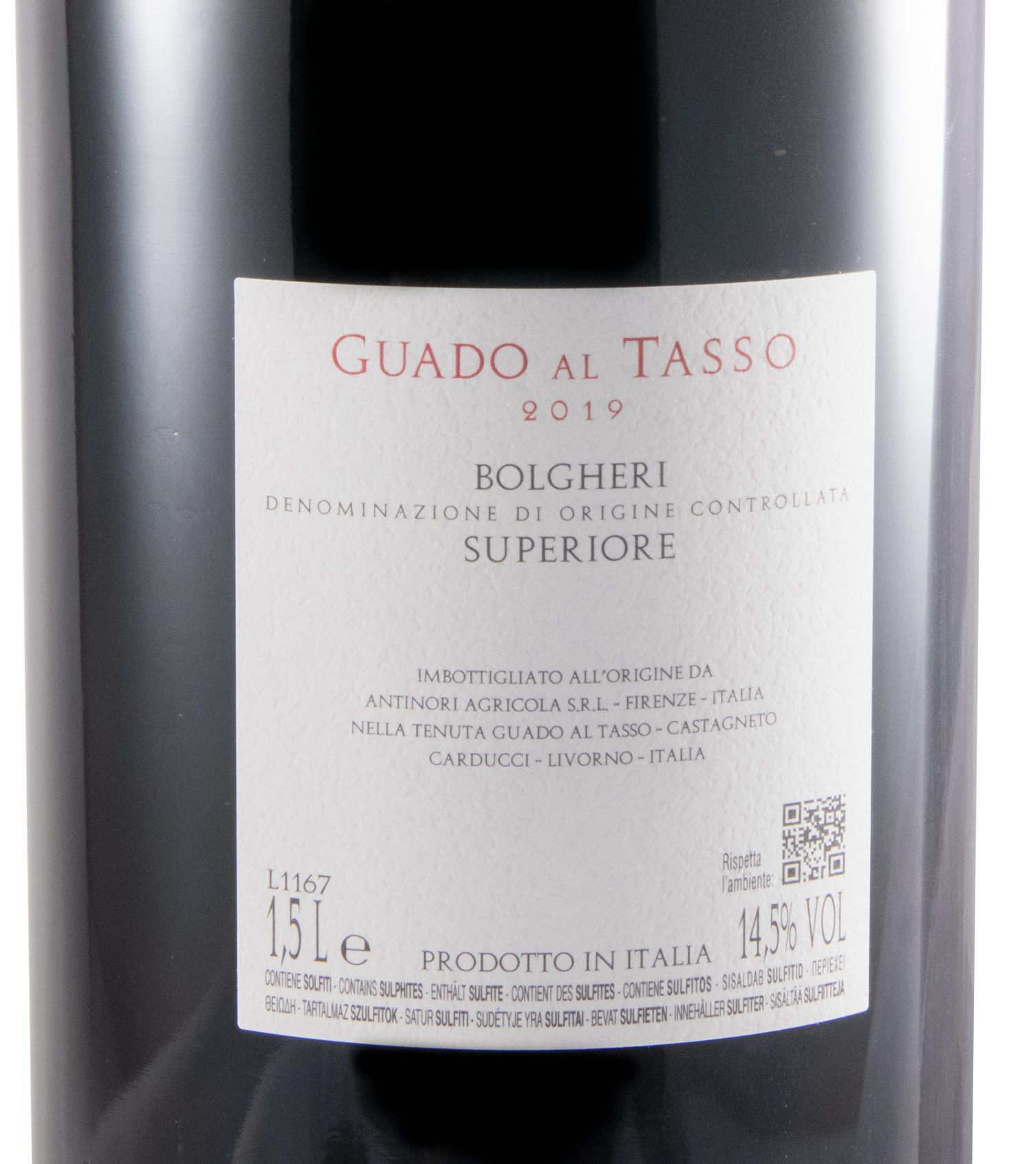 2019 Tenuta Guado al Tasso Bolgheri Superiore tinto 1,5L