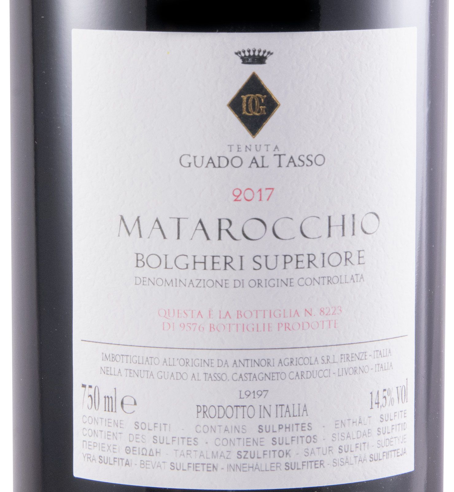 2017 Tenuta Guado al Tasso Matarocchio Bolgheri Superiore tinto