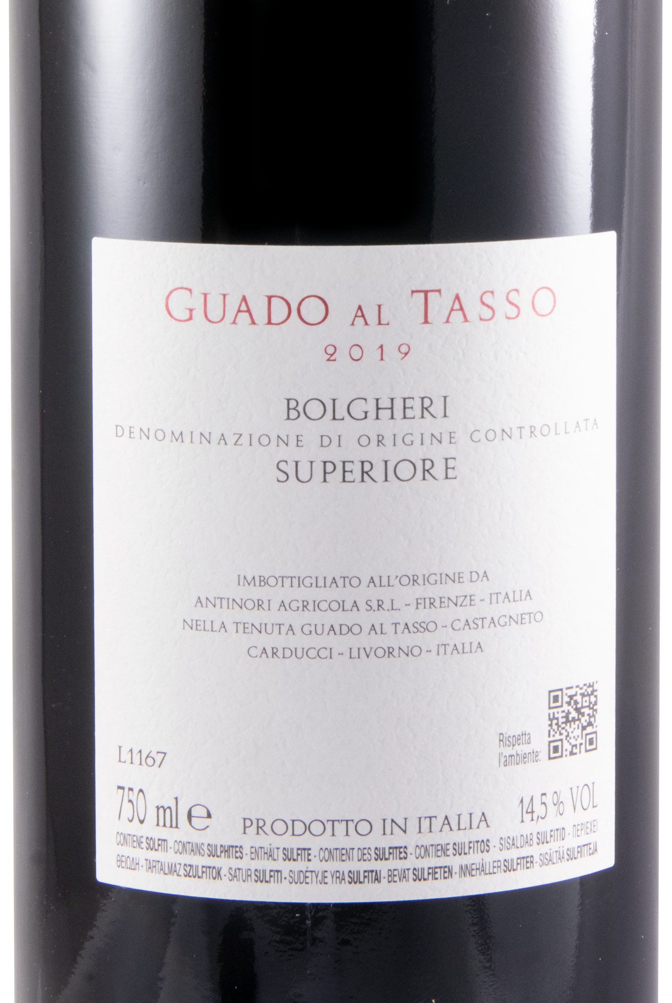 2019 Tenuta Guado al Tasso Bolgheri Superiore tinto