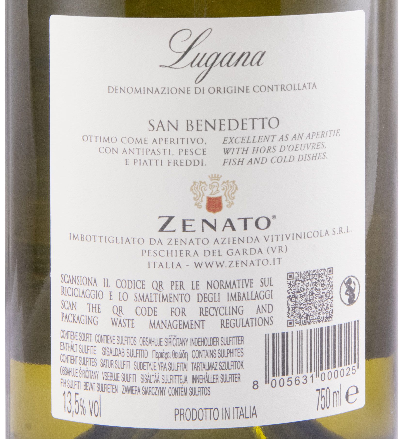 2021 Zenato San Benedetto Lugana branco