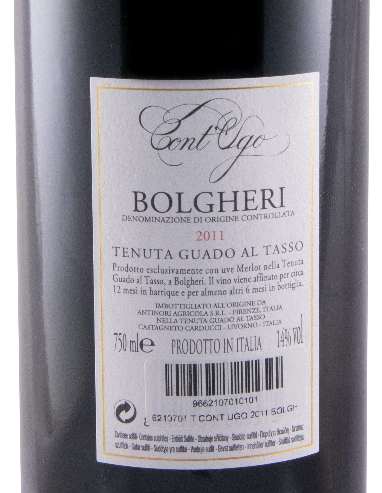2011 Tenuta Guado al Tasso Cont'Ugo Bolgheri tinto