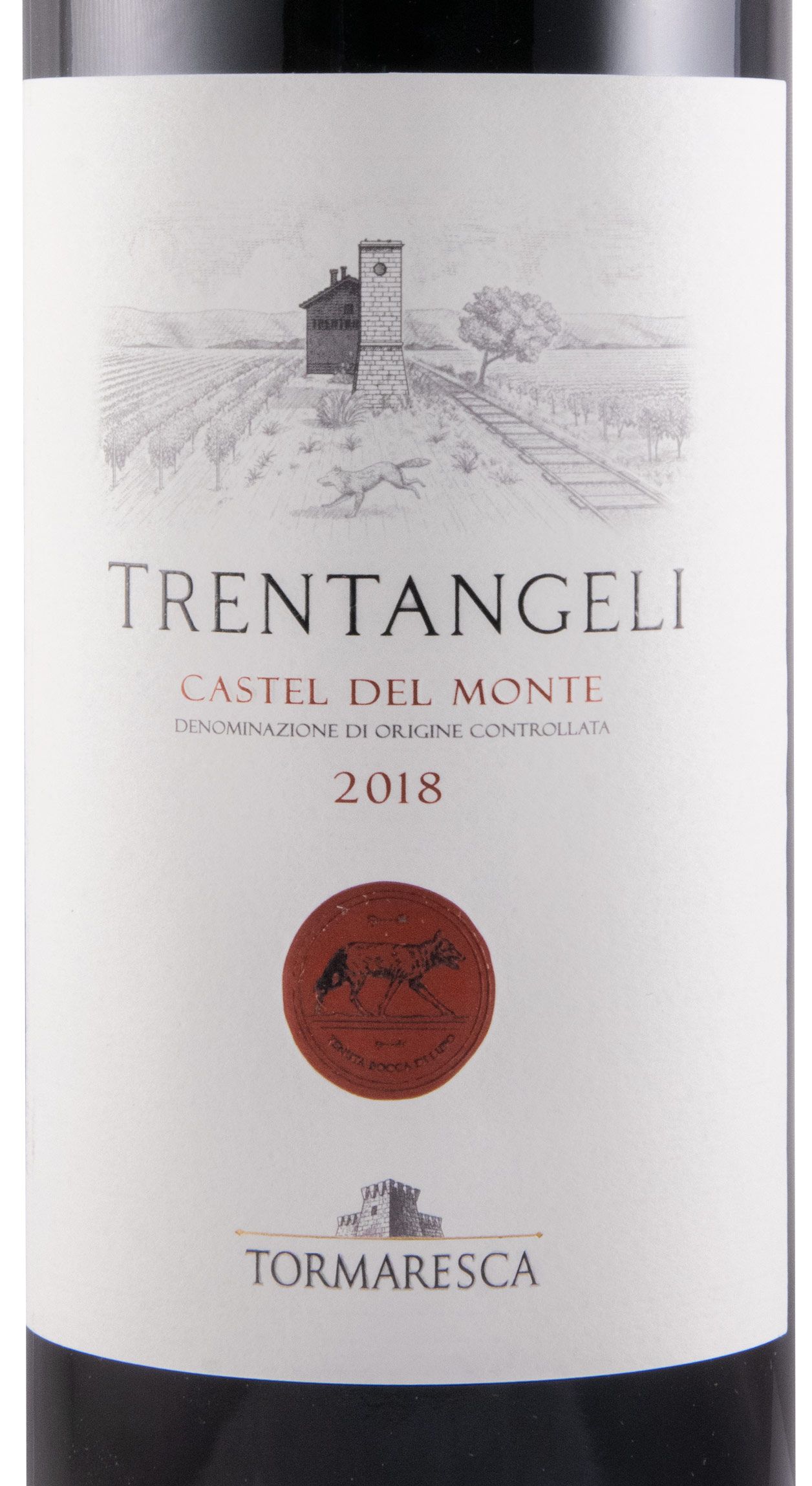 2018 Tormaresca Trentangeli Castel del Monte biológico tinto