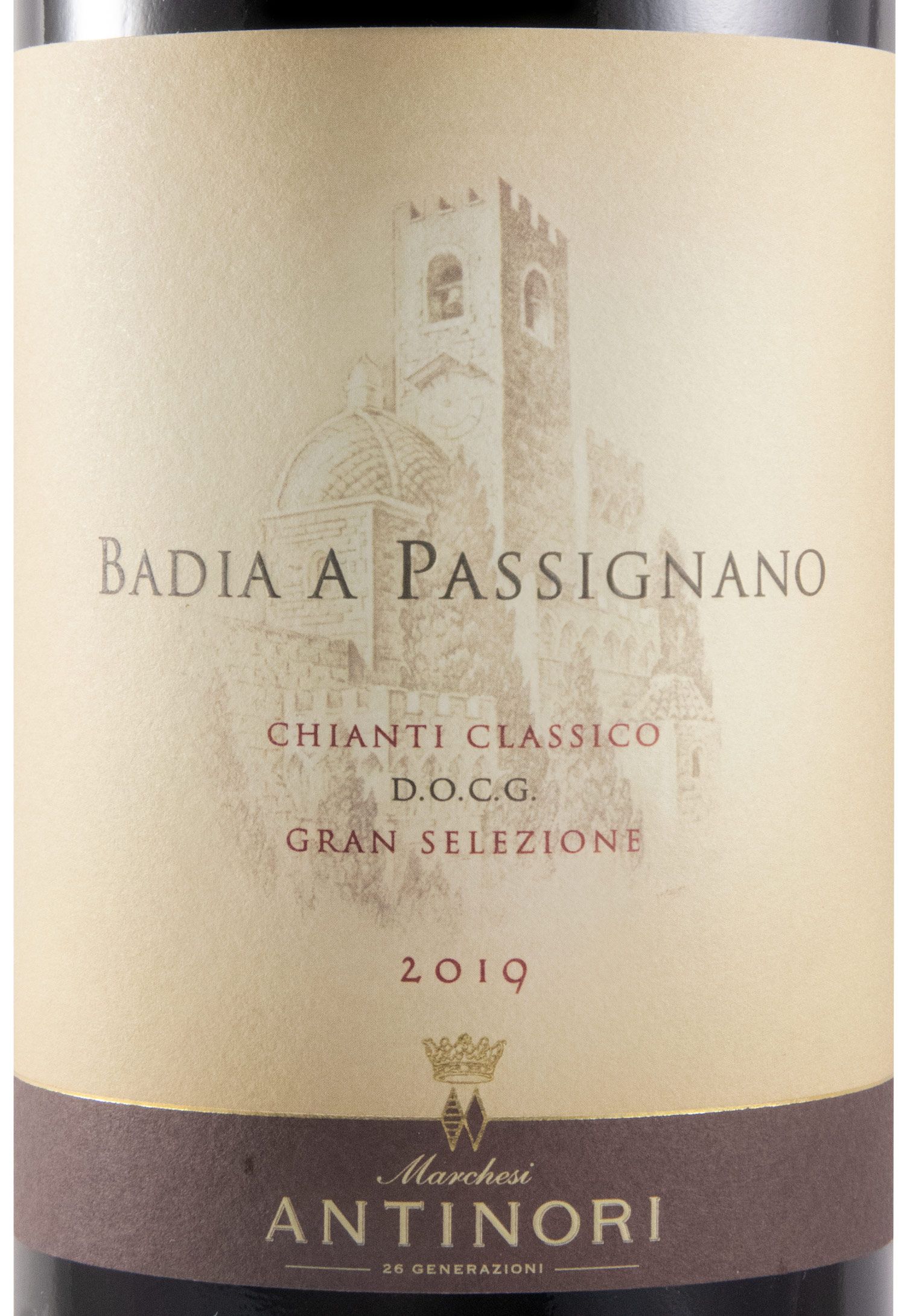 2019 Badia a Passignano Chianti Classico Gran Selezione tinto
