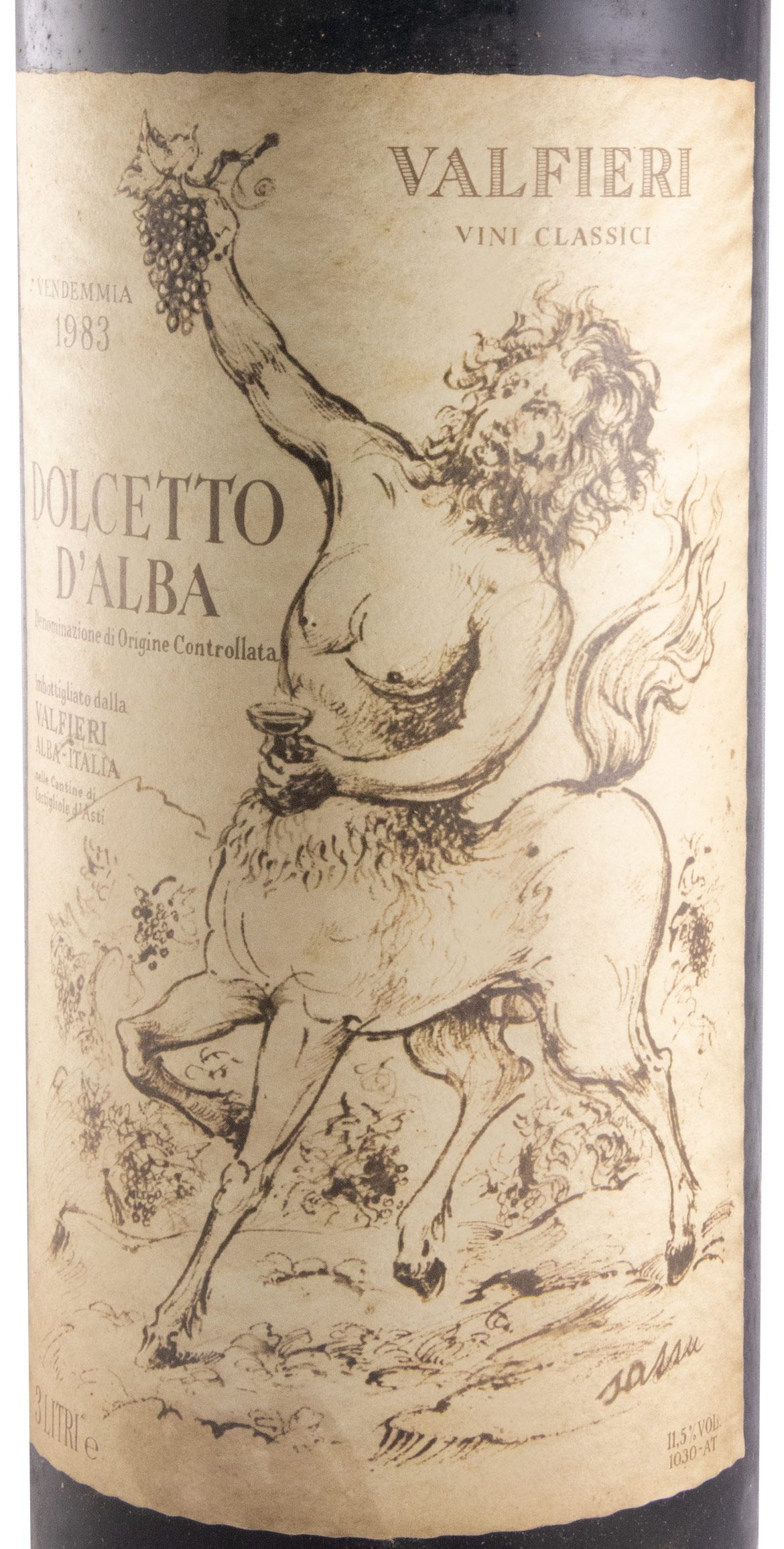 1983 Valfieri Dolcetto d'Alba red 3L
