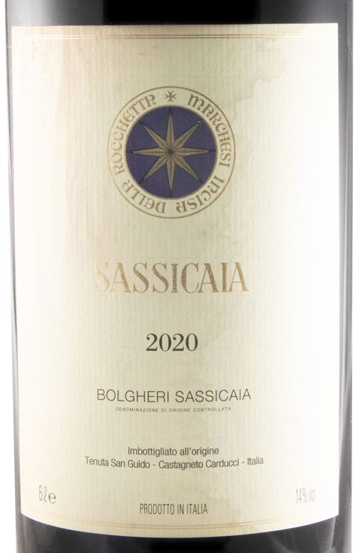 2020 Tenuta San Guido Sassicaia Bolgheri red 6L