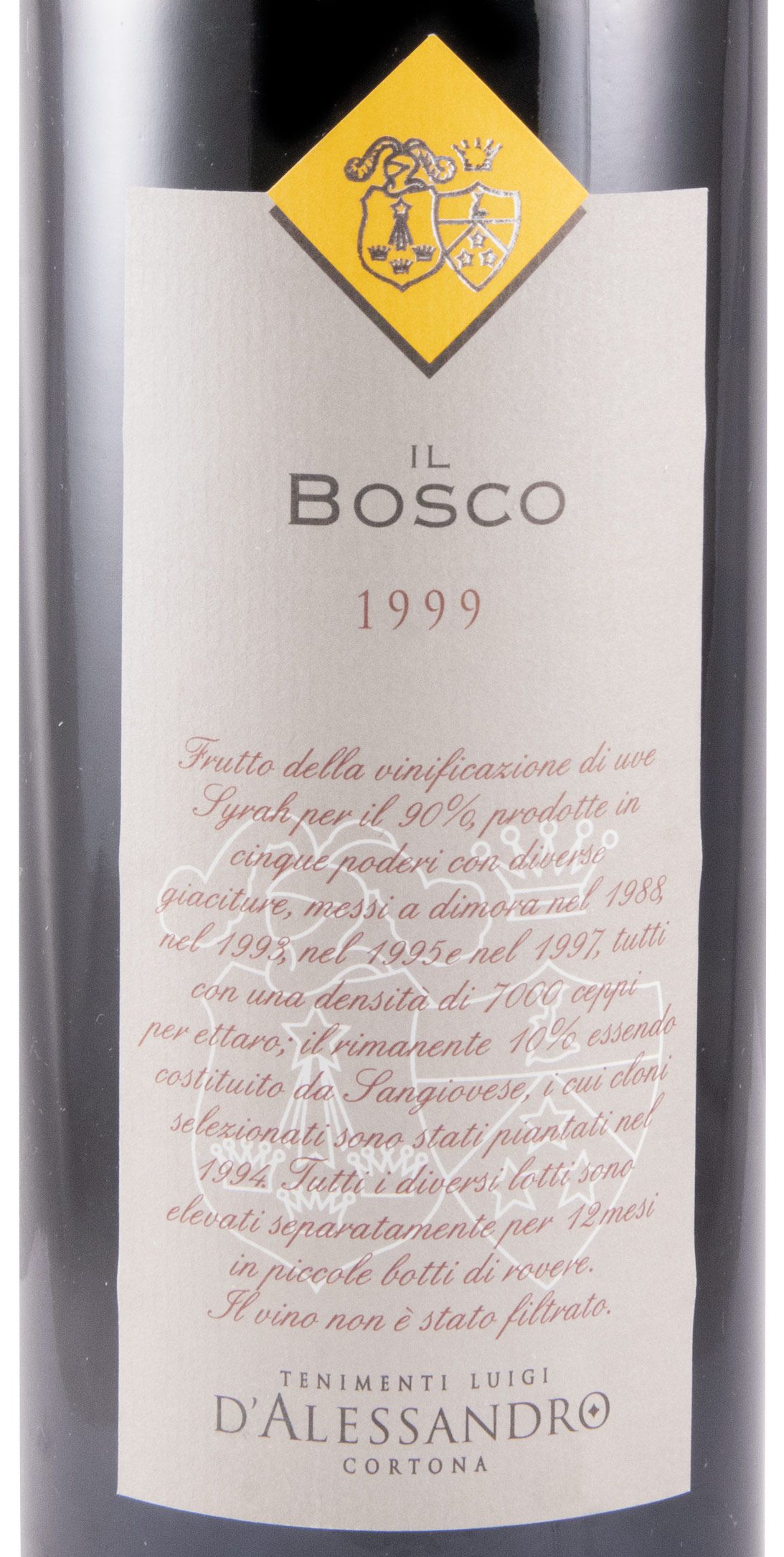 1999 Tenimenti d'Alessandro Il Bosco Syrah red