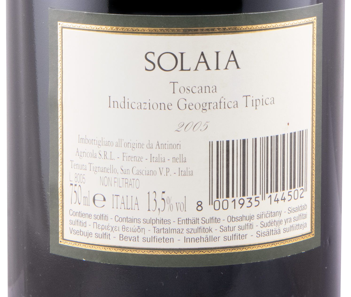 2005 Solaia tinto