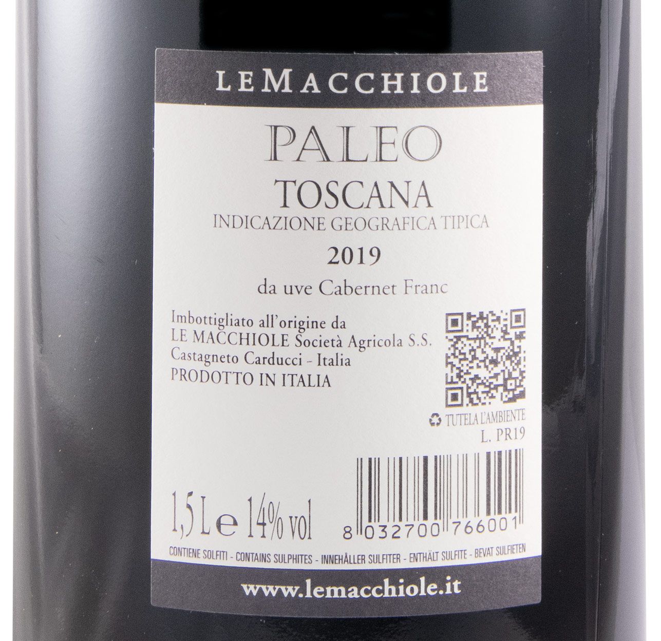 2019 Le Macchiole Paleo red 1.5L