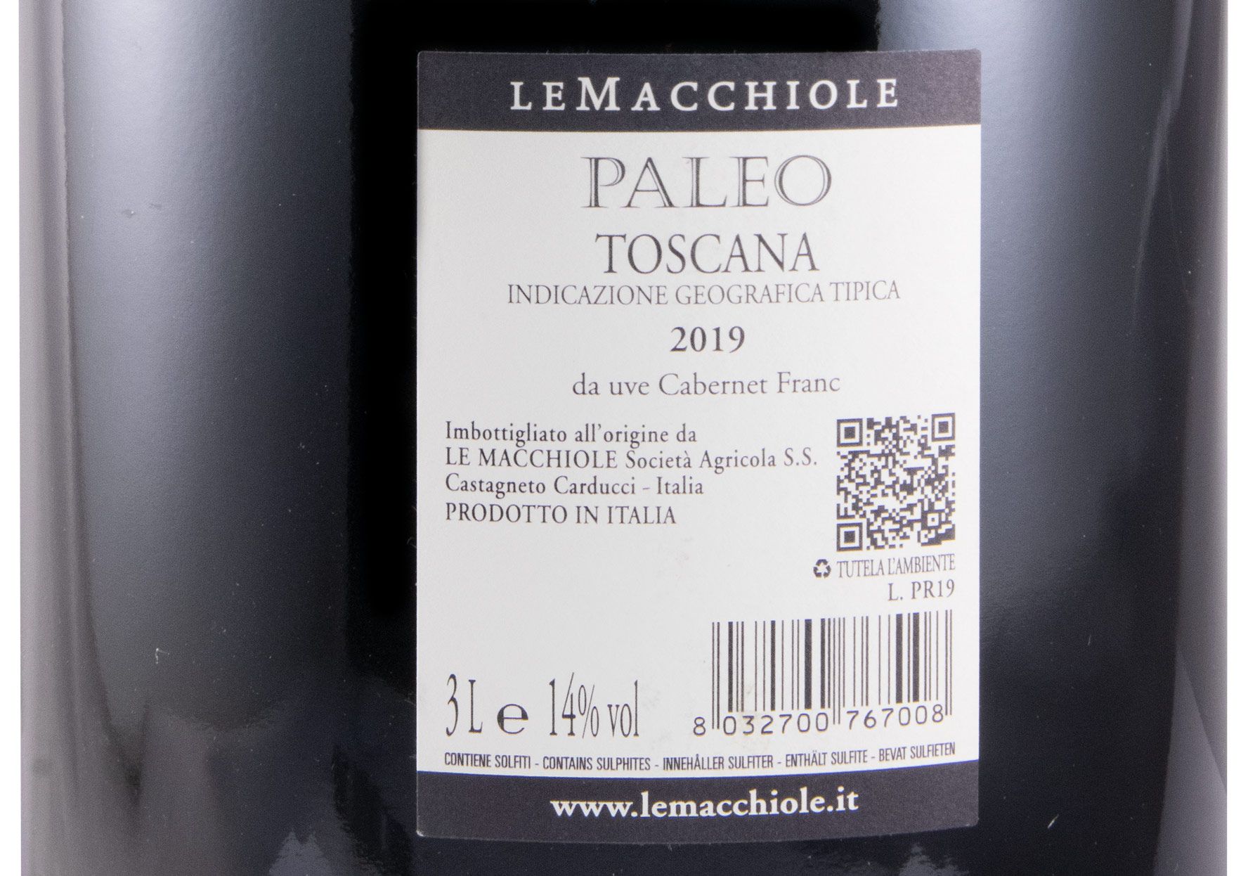 2019 Le Macchiole Paleo red 3L