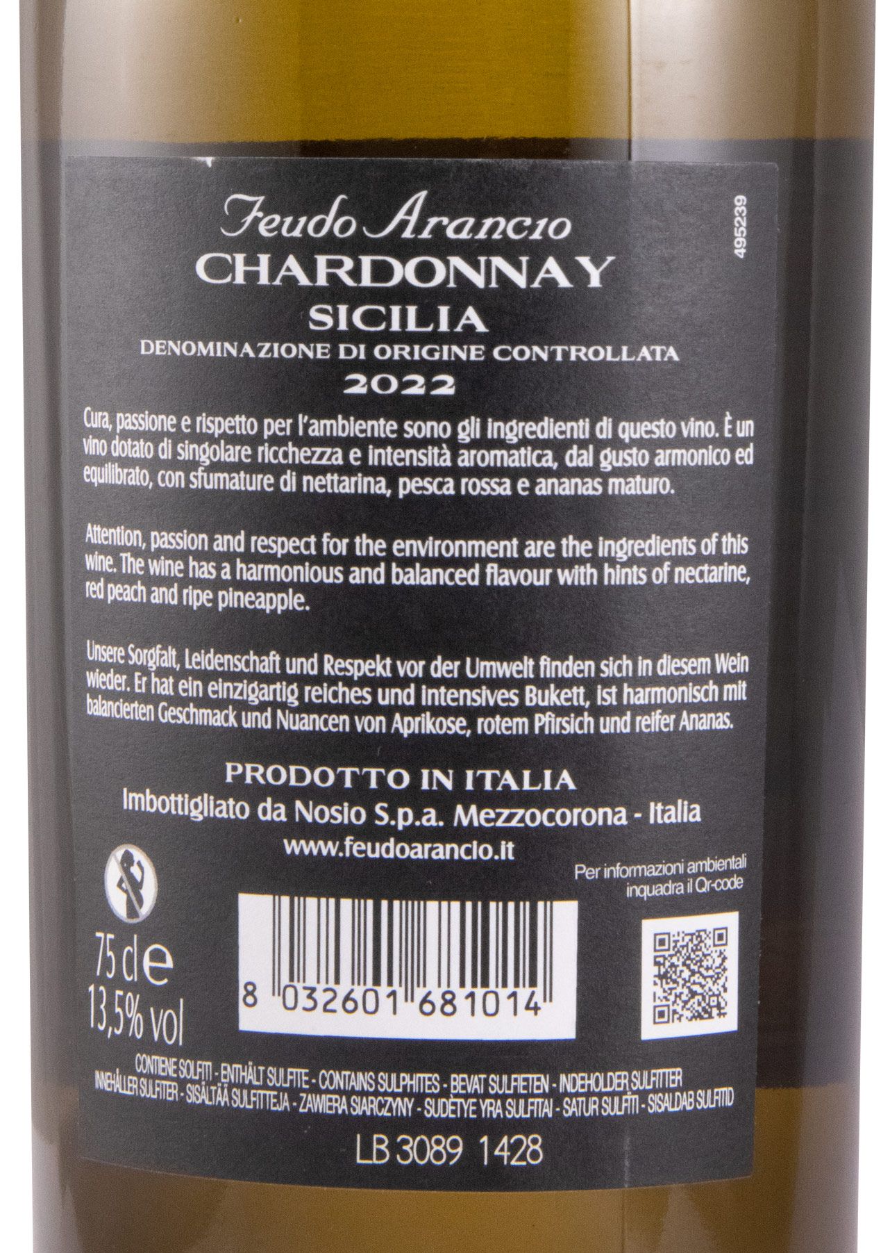 2022 Feudo Arancio Chardonnay white
