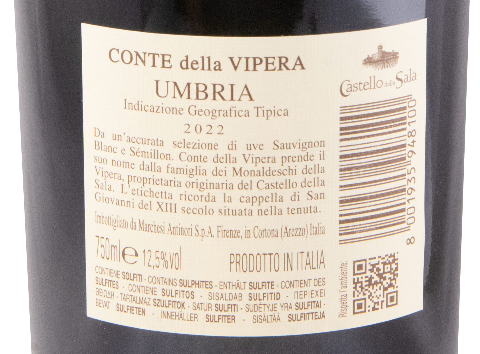 2022 Castello della Sala Conte della Vipera branco
