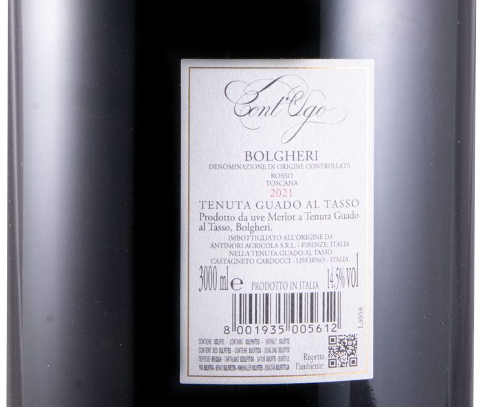 2021 Tenuta Guado al Tasso Cont'Ugo Bolgheri red 3L