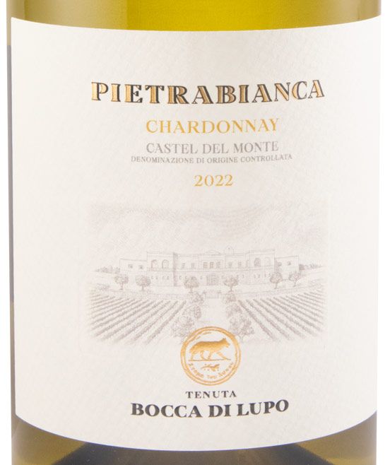 2022 Tormaresca Pietrabianca Chardonnay Castel del Monte biológico branco