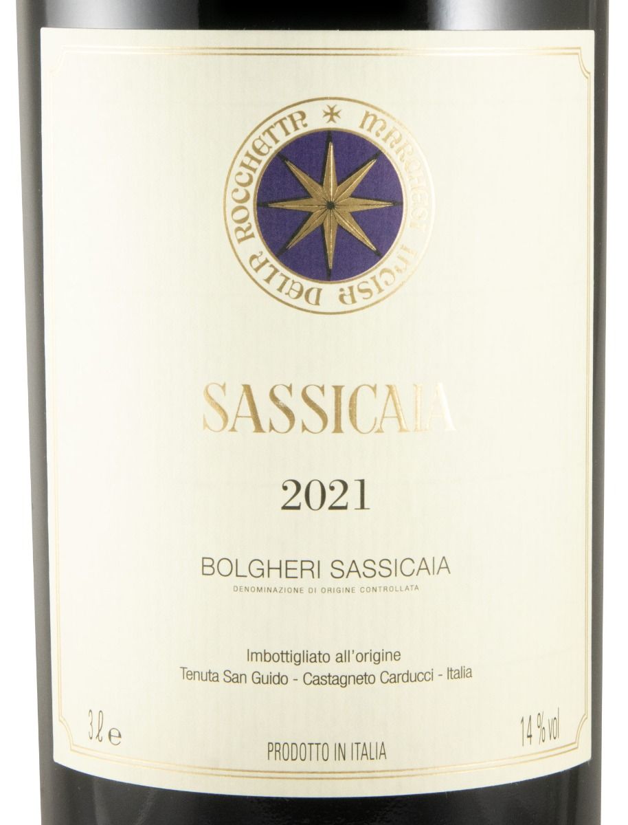 2021 Tenuta San Guido Sassicaia Bolgheri tinto 3L