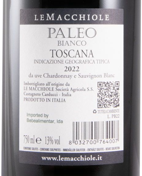 2022 Le Macchiole Paleo branco