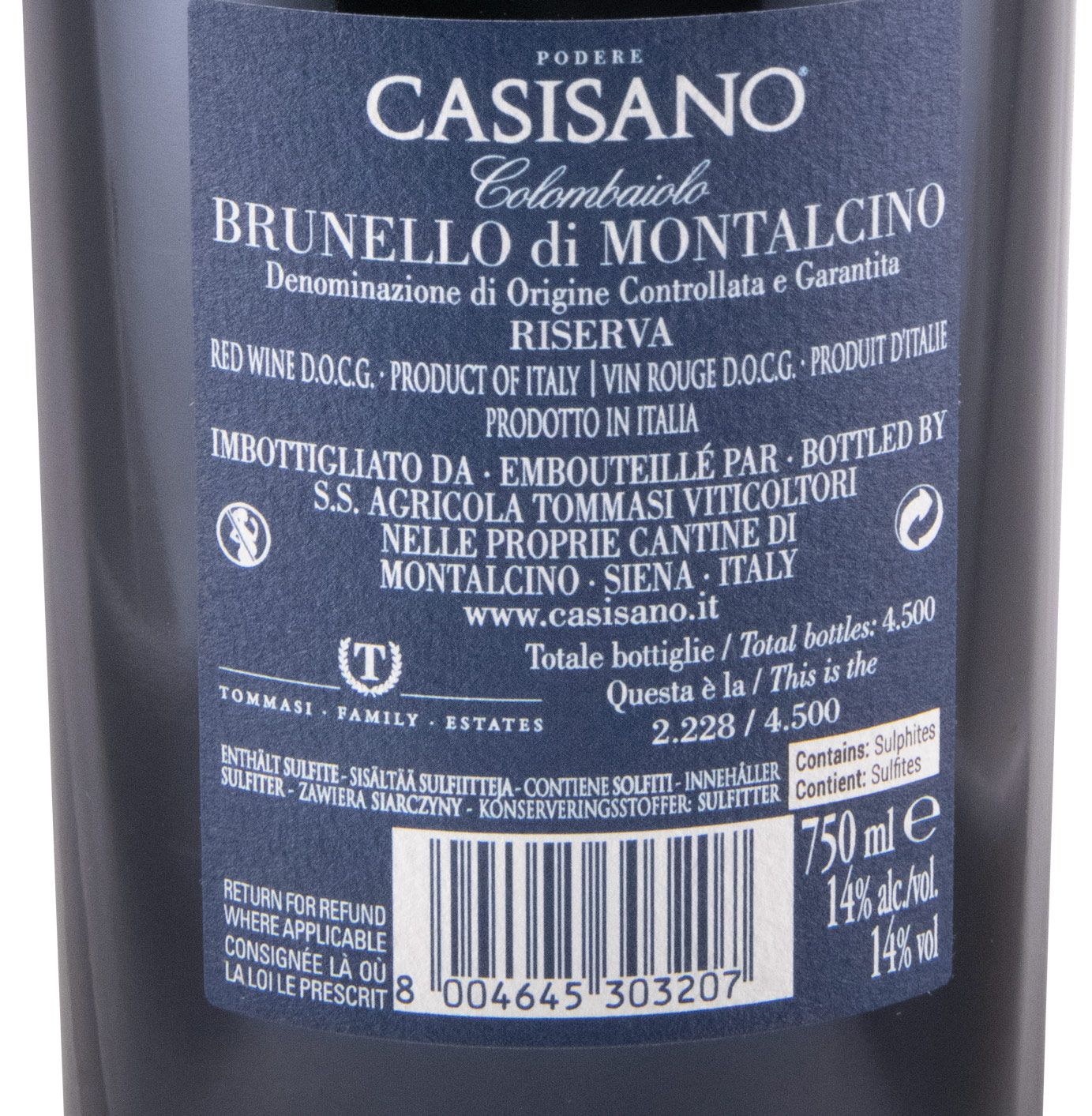 2016 Casisano Colombaiolo Brunello di Montalcino Riserva tinto