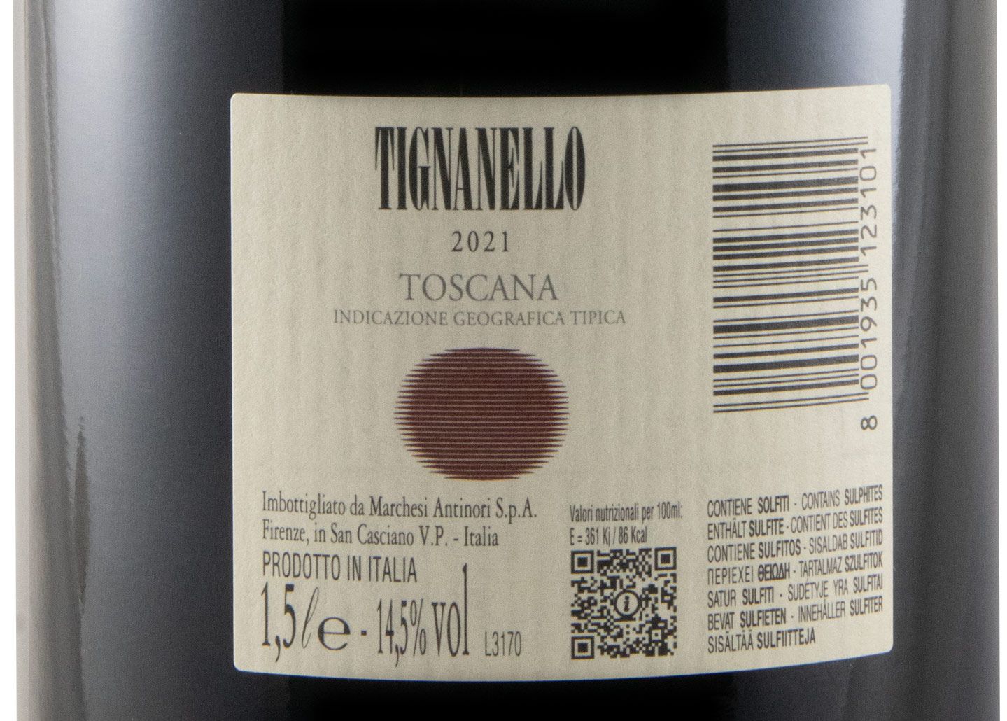 2021 Tignanello tinto 1,5L