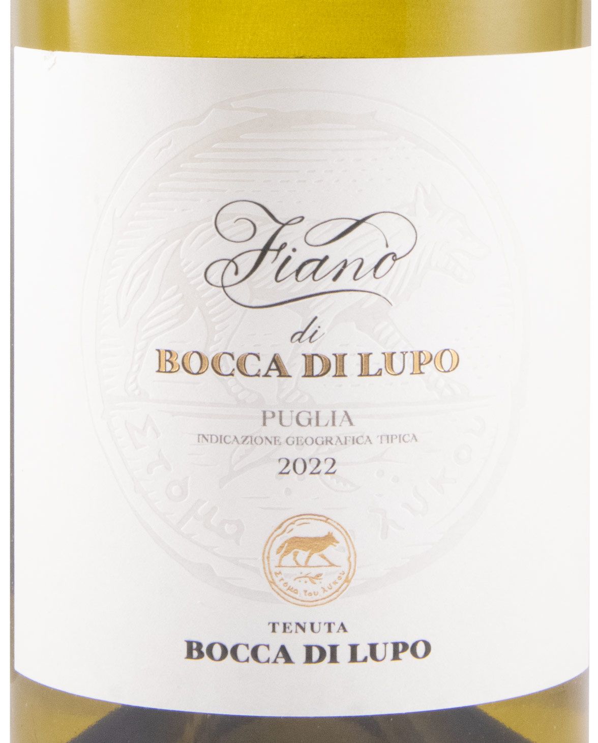 2022 Fiano di Bocca di Lupo biológico branco