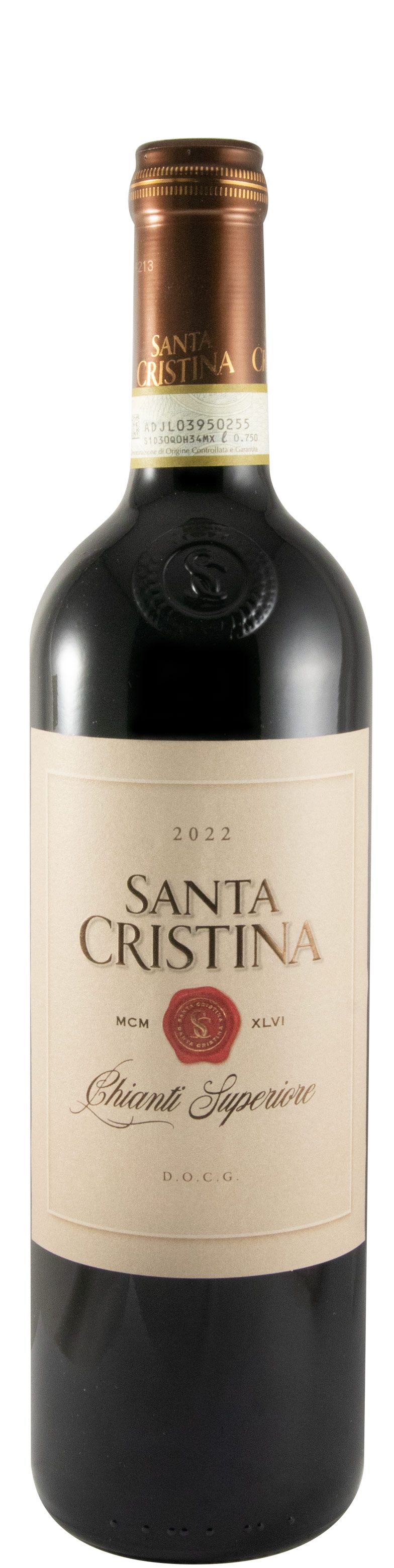 2022 Santa Cristina Chianti Superiore tinto (rótulo danificado)